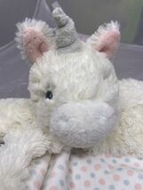 Unicorn Pink Lovey Mini Baby Security Blanket Plush EBBA by Aurora - $11.95 CAD