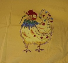 APRIL CORNELL for Danica Rooster 50x54&quot; Tablecloth &amp; 4 Placemats 18x14&quot; - £29.15 GBP