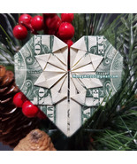 Dollar Money Origami Heart Handmade Christmas Gift Idea Unique Real Cash - $78.24 MXN