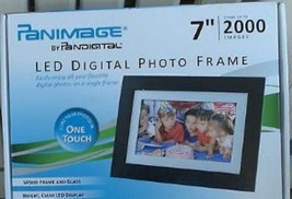 Panimage Led Digital Photo Frame, 7&quot;, 2000 Images, One Touch, BRAND NEW IN BOX - £67.25 GBP