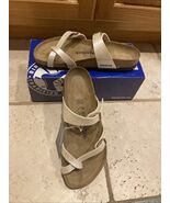 Birkenstock Mayari BF Graceful Pearl White Sandals Slides Shoes EU40 US9... - $1,684.35 MXN