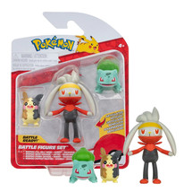 Pokemon Battle Ready! Morpeko (Full Belly Mode) Raboot Bulbasaur Battle Figures - £22.45 GBP