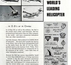 Bell Helicopter 1958 Advertisement Aviation Fort Worth Texas Military DW... - €21,60 EUR
