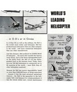 Bell Helicopter 1958 Advertisement Aviation Fort Worth Texas Military DW... - $35.07 CAD