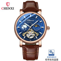 Xinghe Moon Phase Hollow Tourbillon Mechanical Watch Luminous Business Automatic - £77.21 GBP