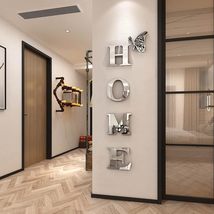 Home Wall Décor Letter Signs Acrylic Mirror Wall Stickers - $39.00