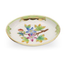Antique Herend Queen Victoria Trinket Tray, Jewelry Bowl, Hand Painted P... - $57.85
