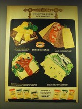 1964 Kraft Cheese Ad - Country-Club Foursome - $18.49