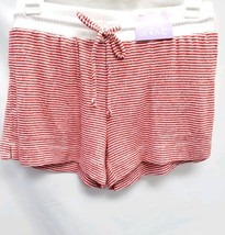 Women's XS Striped Perfectly Cozy Lounge Shorts Stars Above Red/White Stripe image 2