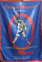 QUEEN Freddie Mercury Tribute FLAG POSTER BANNER CD ROCK - £16.02 GBP