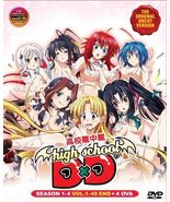 DVD Anime Uncut High School DXD Season 1-4 Series (1-49 End) + 4 OVA Eng... - £71.02 GBP