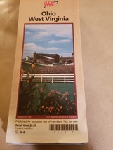 Folded map AAA 1999 Ohio West Virginia  - £7.98 GBP