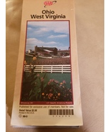 Folded map AAA 1999 Ohio West Virginia  - £7.85 GBP