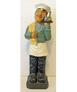 Vintage Midwestern Home Products Ceramic 23&quot; Tall French Waiter Sculpture  - $174.66 CAD