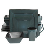 Gibson Elite Kiesling 16-Piece Dinnerware Set, Blue - €101,31 EUR