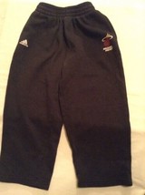 Size 5 6 NBA Miami Heat sweat pants Adidas basketball black elastic waist  - £11.48 GBP