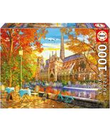 NEW Educa Jigsaw Puzzle 1000 Pieces Adults 19936 Notre Dame In Autumn - $44.57 CAD