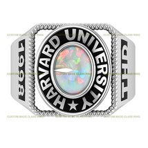 Men&#39;s Personalized Stone High School Class Ring Championship Class Ring - Glory - £96.92 GBP