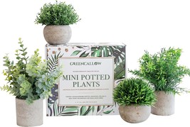 Small Fake Plants For Shelf Or Desk Plant Artificial Greenery Décor, And Grass. - £36.13 GBP