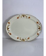 Hall China Auburn Leaf Jewel Tea Mary Dunbar Oval Serving Platter 11 1/4&quot; - £15.69 GBP