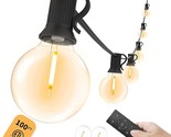 Outdoor String Light With Remote, 100Ft Outdoor Lights For Patio With 50... - $87.39