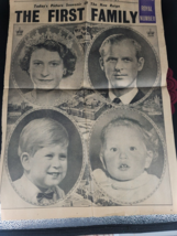 Sunday Dispatch Feb 17, 1952 Special Royal Number First Page Only The 1st Family - £9.74 GBP