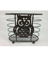 Home Basics Owl Cutlery Holder Footed Bronze Rust Resistant Utensil Caddy - £31.55 GBP