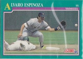 M) 1991 Score Baseball Trading Card - Alvaro Espinoza #127 - £1.54 GBP