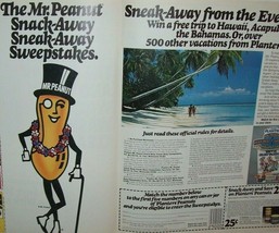Mr Peanut Wearing Hawaiian Lei Vintage 1982 Contest Promo Coupon Planter... - $26.60
