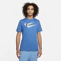 Nike Sportswear Swoosh Men&#39;s T-Shirt Large Blue - €27,38 EUR