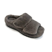 UGG Fluff That Slides Slip On Slippers Mens Size 10 Womens 12 Charcoal 1124111 - £49.54 GBP