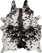 Extra Large Cow Print Area Rug, 5 Point 2 Ft. By 6 Point 6 Ft. Non-Slip Animal - £41.47 GBP