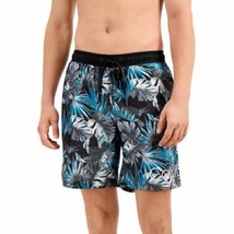 Calvin Klein Men&#39;s Hawaiian Quick-Dry Uv 50+ Tropical-Print 7&quot; Swim Trunk-Small - £21.13 GBP