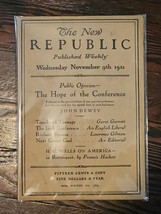 The New Republic Published Weekly, Wednesday November 9th 1921 Vol XXVII... - $55.40 CAD