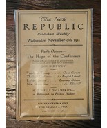 The New Republic Published Weekly, Wednesday November 9th 1921 Vol XXVII... - $55.48 CAD