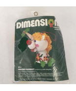 Vintage 1982 dimensions puffie stuffins needlepoint kit unicorn ornament... - $26.96 CAD