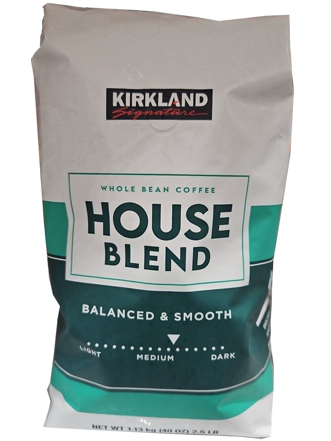 Kirkland Signature Whole Bean Coffee House Blend Medium-Roast, 40 Oz - $29.90