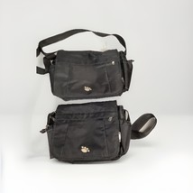 Set Of 2 - Black Paw BP Signature Petite Tote Messenger Bags - $371.21 MXN