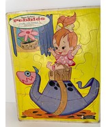 Vintage Hanna Barbera&#39;s Pebbles Frame Tray Puzzle Flinstones Whitman 1963 - $16.44 CAD