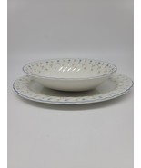 Johnson Bros MELODY OVAL PLATTER 12&quot;  and SALAD BOWL 9&quot; - $1,114.81 MXN