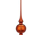 Inge Glas Wreath of Berries Nougat Shiny German Glass Tree Topper 11.9 Inch - $59.98