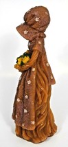 Vintage Large 10 inch Pioneer Girl Molded Figurine Decorative Candle (Unique) - £39.50 GBP