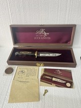 BUCK USA SPIRIT OF &#39;76 BICENTENNIAL COMMEMORATIVE BOWIE KNIFE &amp; CASE W/ ... - $3,542.61 MXN