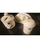 Vintage Ceramic Condiment Holder Matching Napkin Holder Salt OR Pepper S... - £14.71 GBP