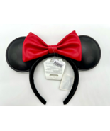Disney Parks Red Black Minnie Mouse Autograph Ears Headband Faux Leather... - €43,90 EUR