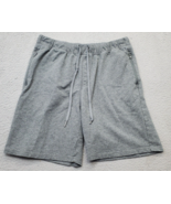 Eddie Bauer Sleepwear Shorts Mens Large Gray Stretch Zipped Pockets Draw... - $377.41 MXN