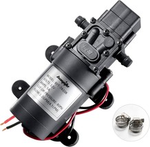 Bayite 12V Dc Water Transfer Pump With 2 Hose Clamps 12 Volt Diaphragm P... - $51.95 CAD