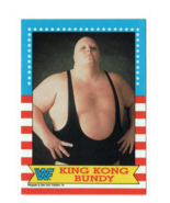 1987 Topps WWF Wrestling Stars King Kong Bundy #15 WWE Legend Trading Ca... - $52.45 MXN