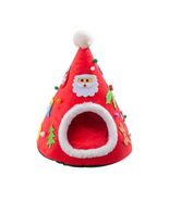 Anywags Pet Bed Red Santa Christmas Soft Winter Cat Cushion Mat - £40.03 GBP+