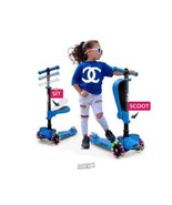 Hurtle HURFS56 3 Wheeled Scooter for Kids 2 in 1 Sit/Stand, Adjustable H... - $91.16 CAD